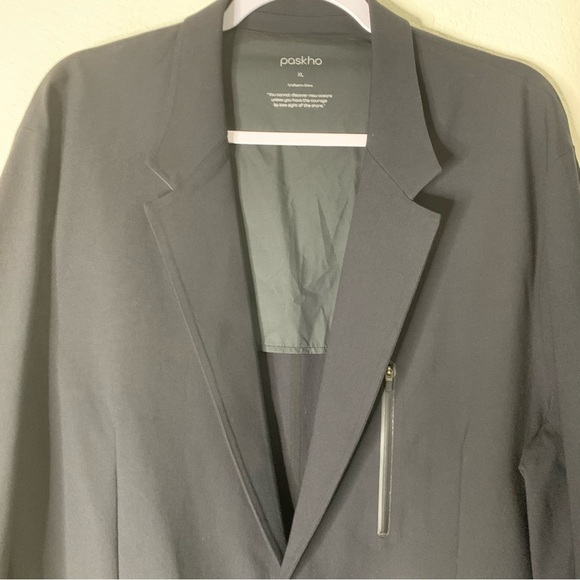 Paskho Mens Black The Ultimate Travel Full Zip Blazer Jacket XL - Picture 6 of 9